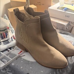 Coach Men's Beige Ankle Boots